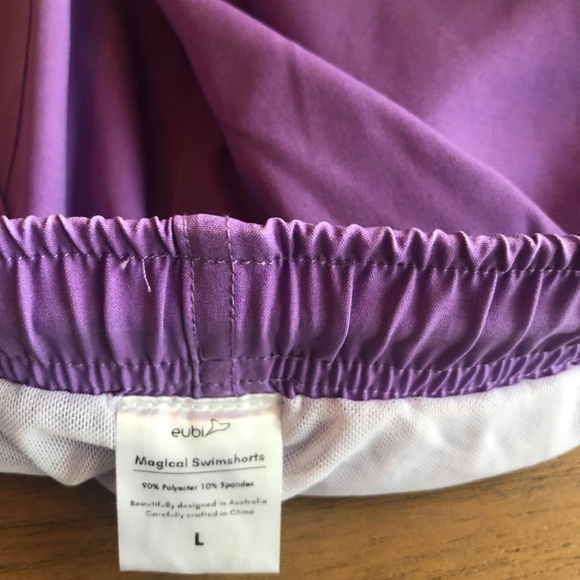 Two, 2 Mens Size L Eubi Swim Trunks - Picture 3 of 4